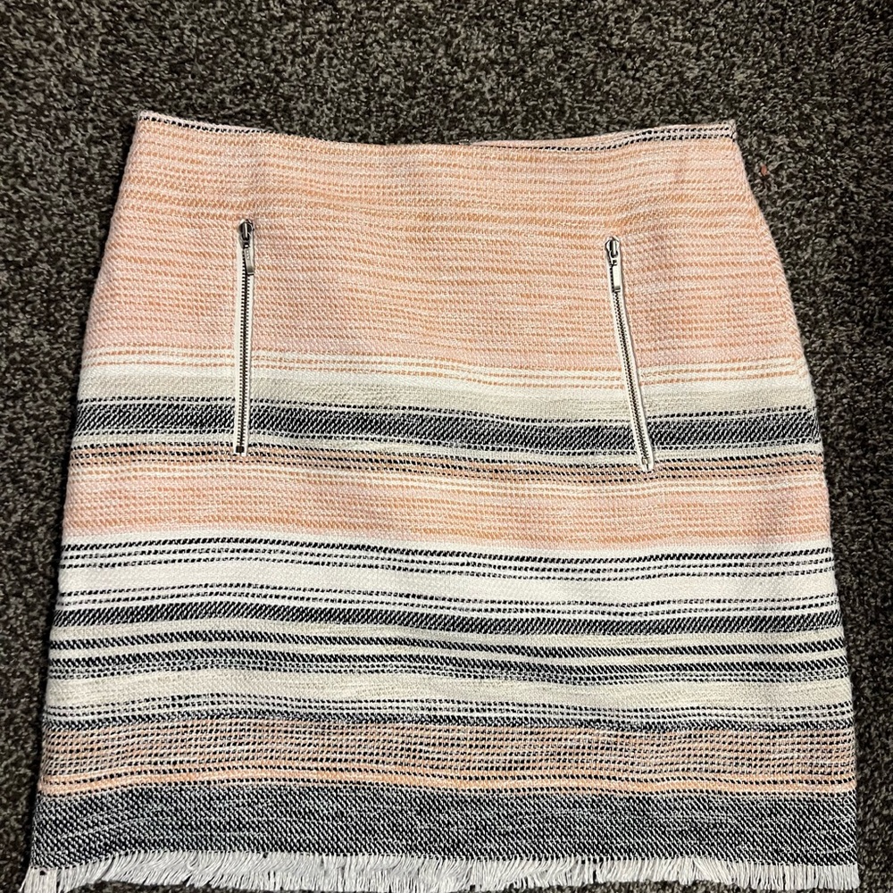 Striped Pink and Black Skirt